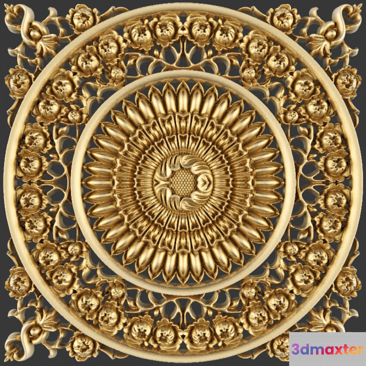 Stucco ceiling. - No.6 3D Max