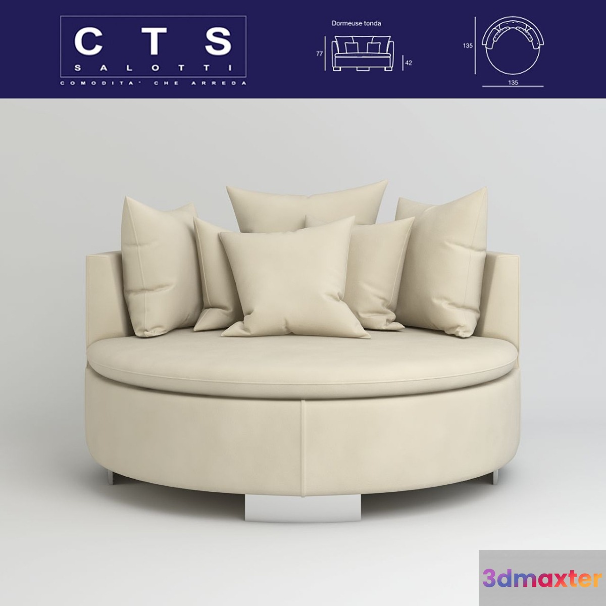 Couch EGEO CTS SALOTTI 2010 DOR 135 3D Max