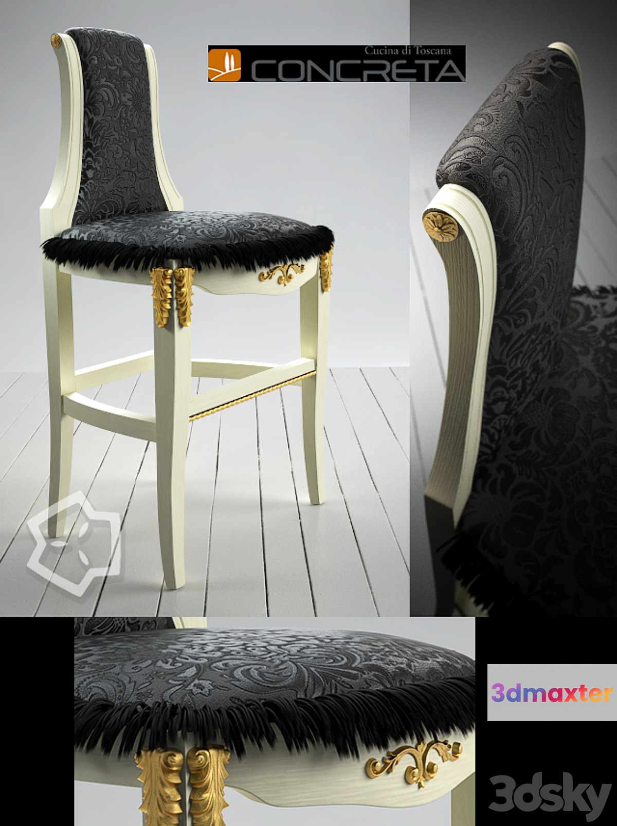 Arrogance Impero chair by Concreta 3D Max
