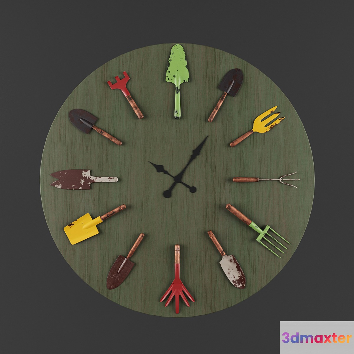 wall clock - No.4 3D Max