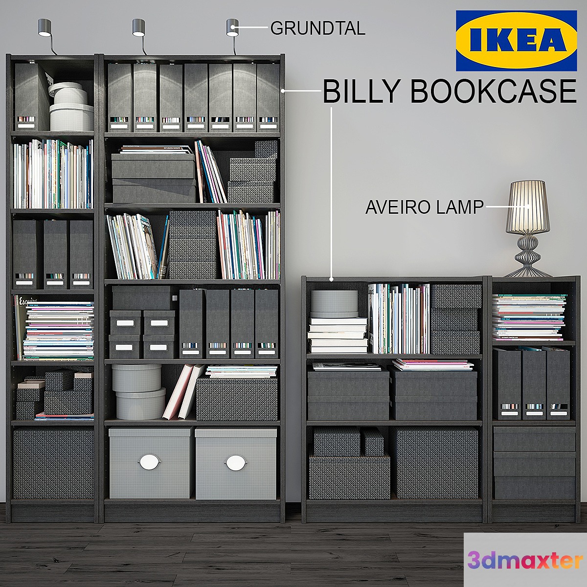 IKEA Billy Bookcase black
