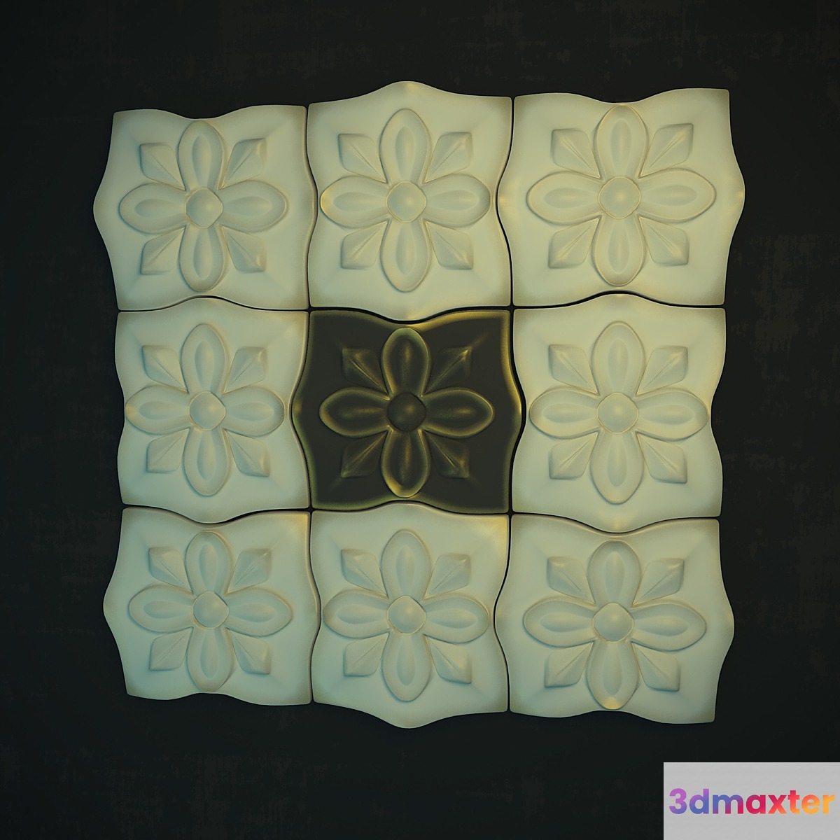 Wall panel 1 3D Max