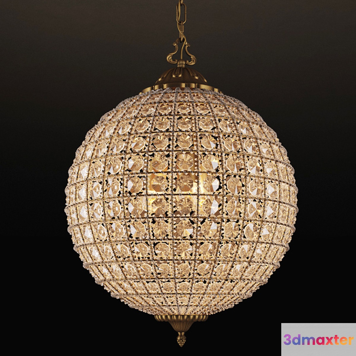 GRAMERCY HOME - Alcazar Crystal Medium Chandelier CH054-3-VBN
