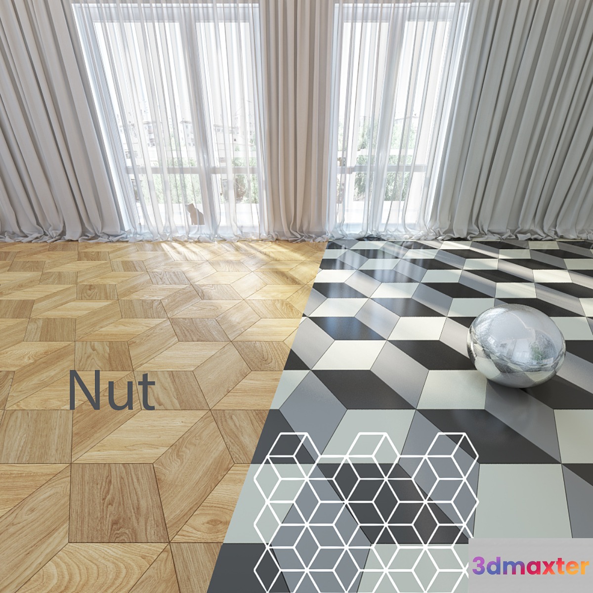 Parquet Sheremetyevo star. Ver. 03