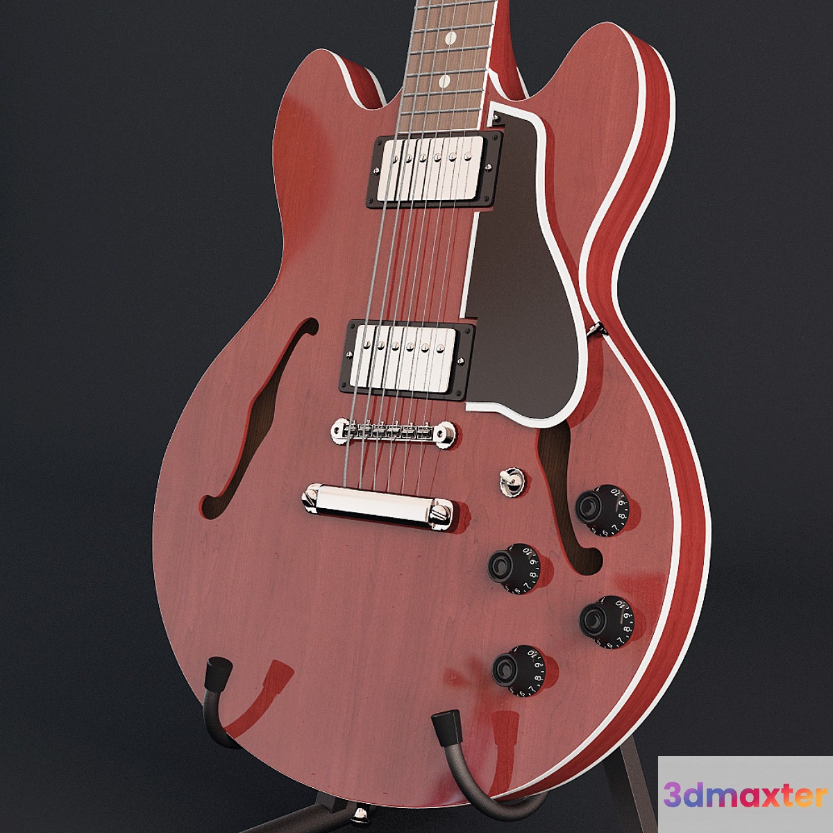 Guitar Gibson ES-335 3D Max