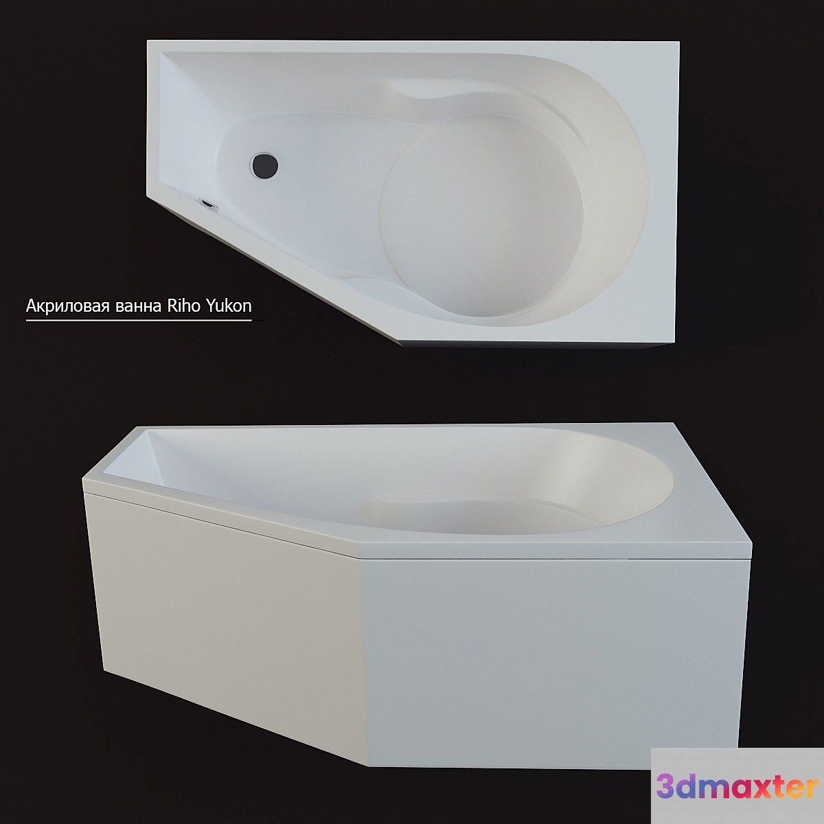 Acrylic bathtub Riho Yukon