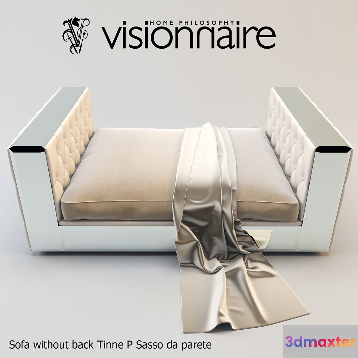 Sofa without back Tinne P Sasso da parete