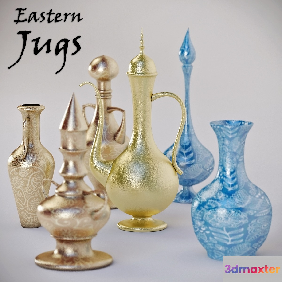 Decor Eastern Jugs 3D Max