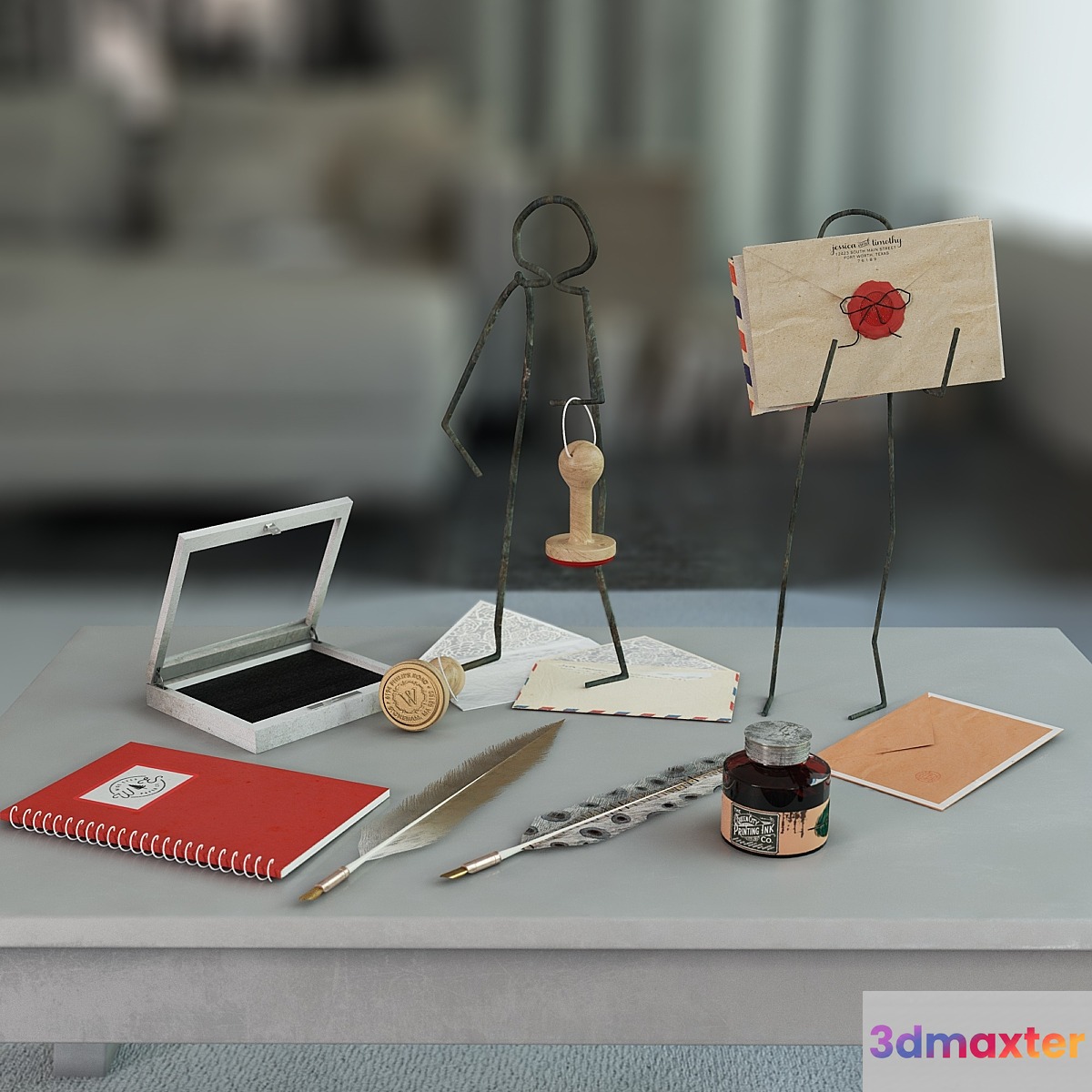 Vintage Decor Set 3D Max Vintage Decor Set 3D Max