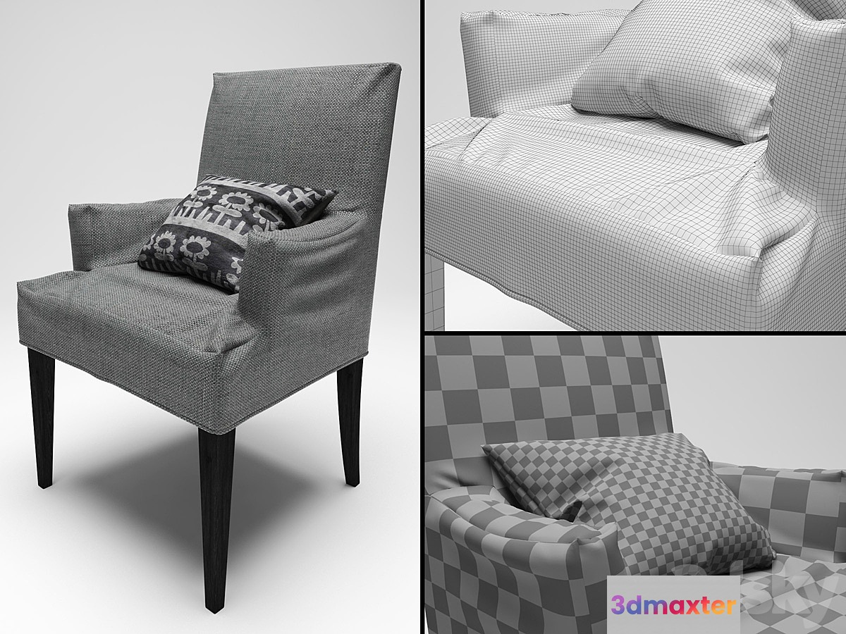 armchair cover 3D Max