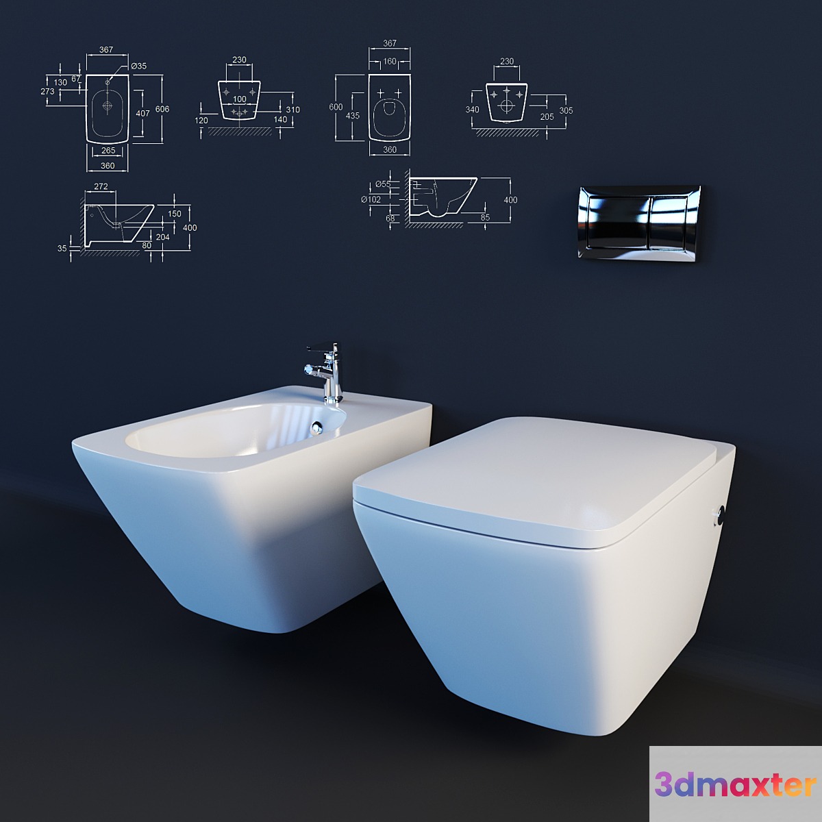 Toilet and bidet Jacob Delafon Escale