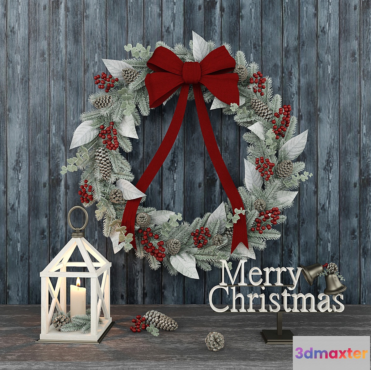 Christmas decoration 3D Max
