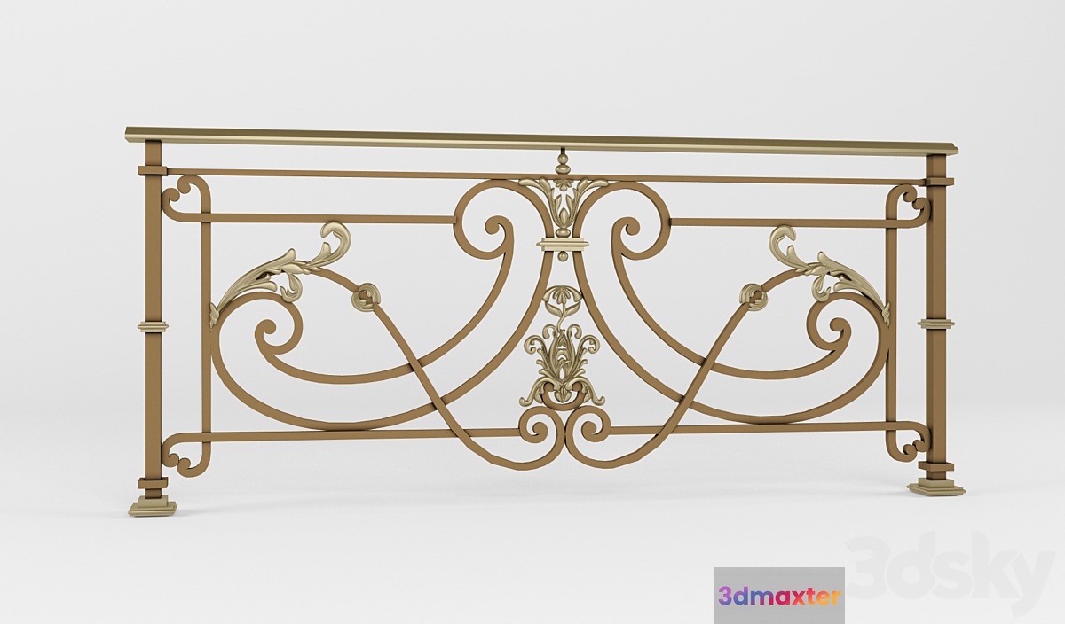 Wrought fence - No.3 3D Max