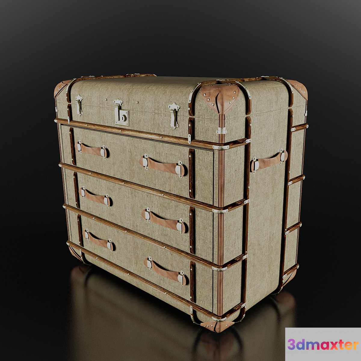 chest Restoration Hardware 3D Max