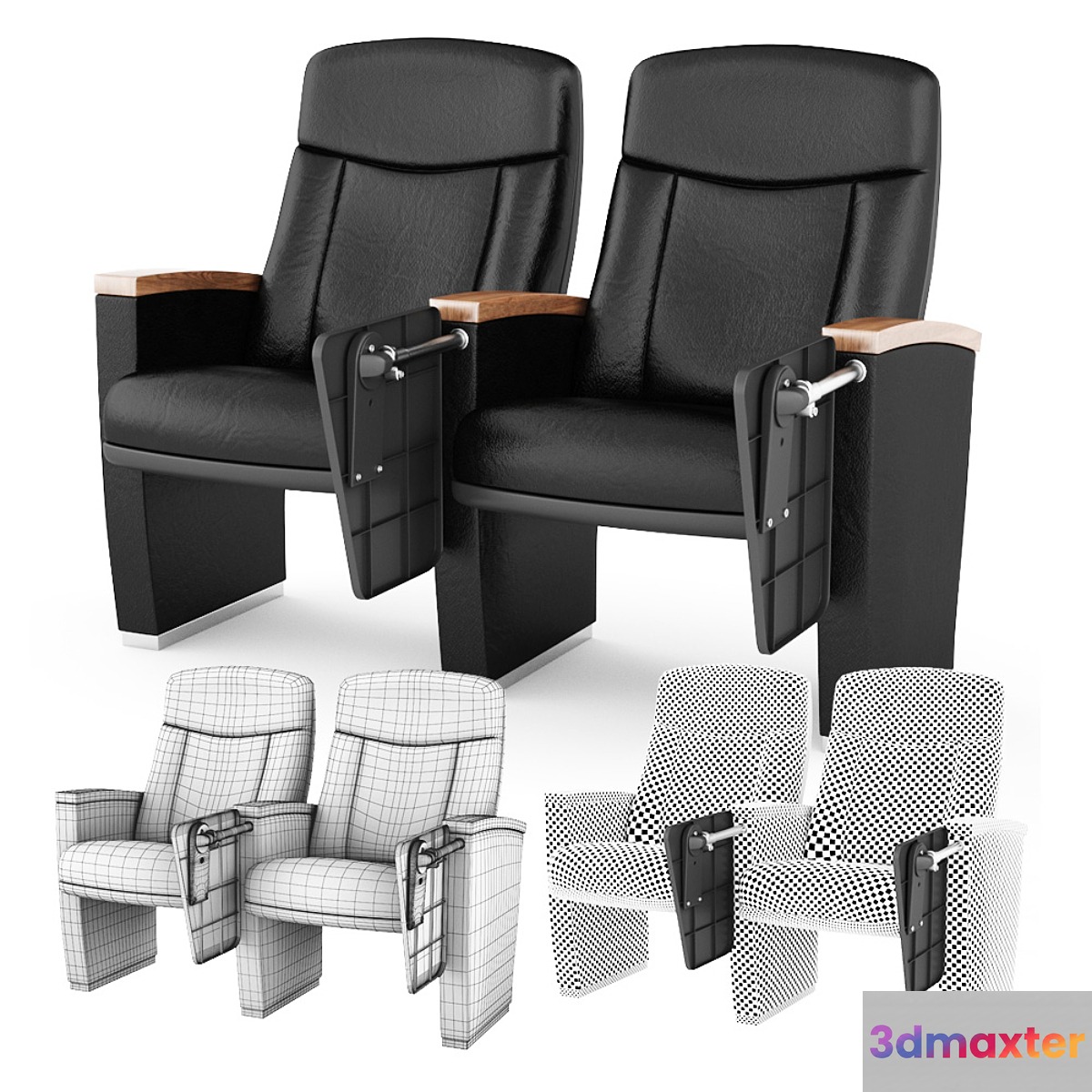 Reclining theater 3D Max