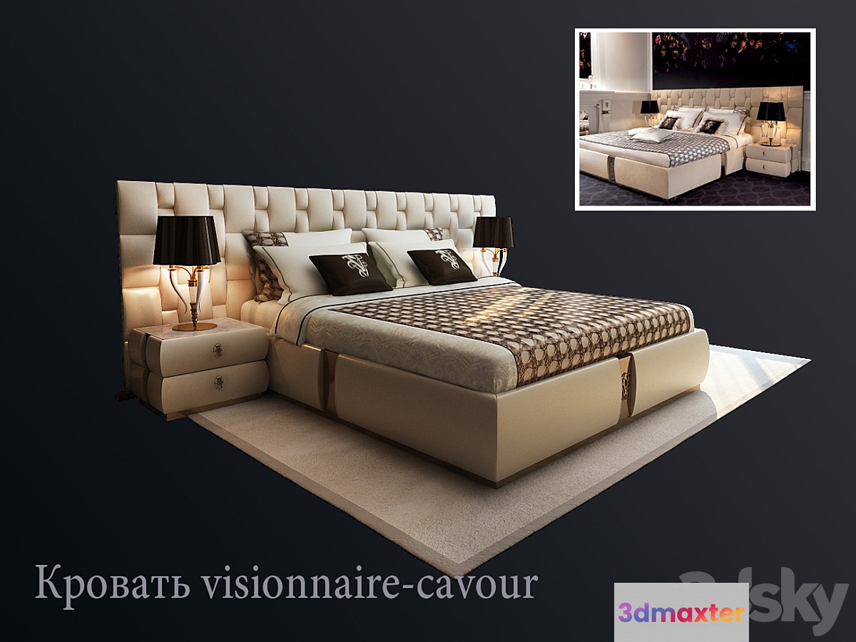 Bedroom visionnaire-cavour 3D Max