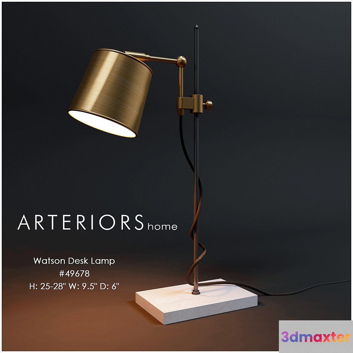 Table Lamp Arteriors Watson Desk Lamp
