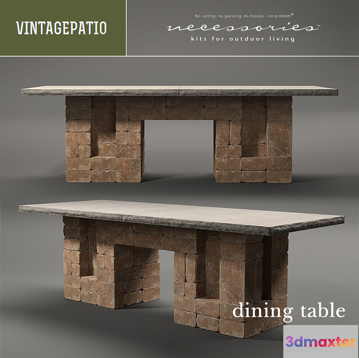 VINTAGEPATIO Dining Table 3D Max