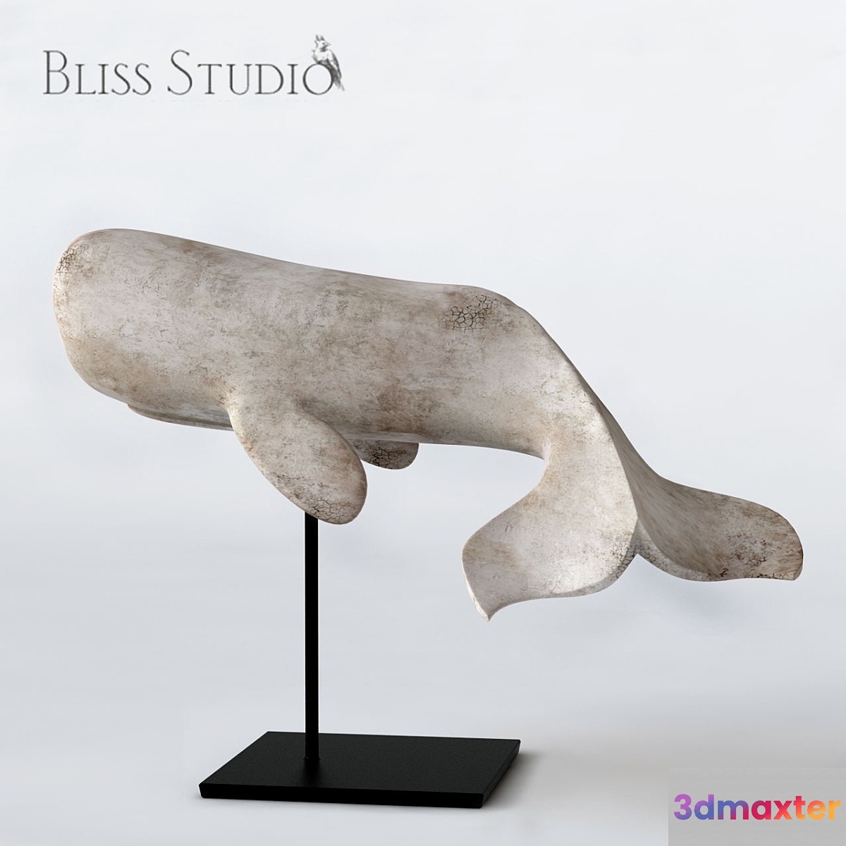 Bliss Studio White Whale on Stand 3D Max