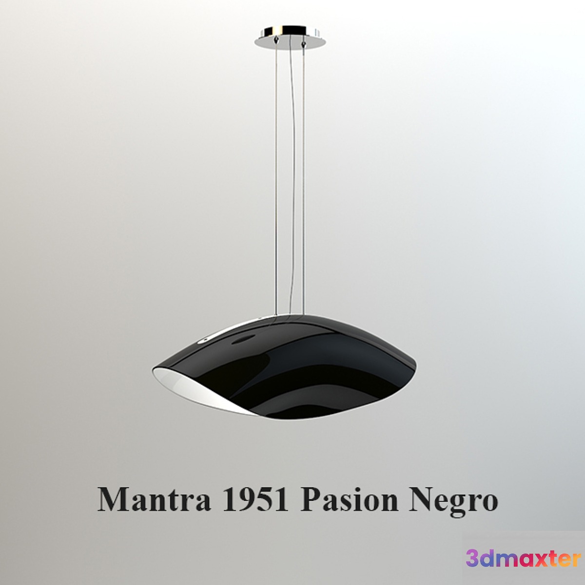 Pendant lamp Mantra 1951 Pasion Negro 3D Max