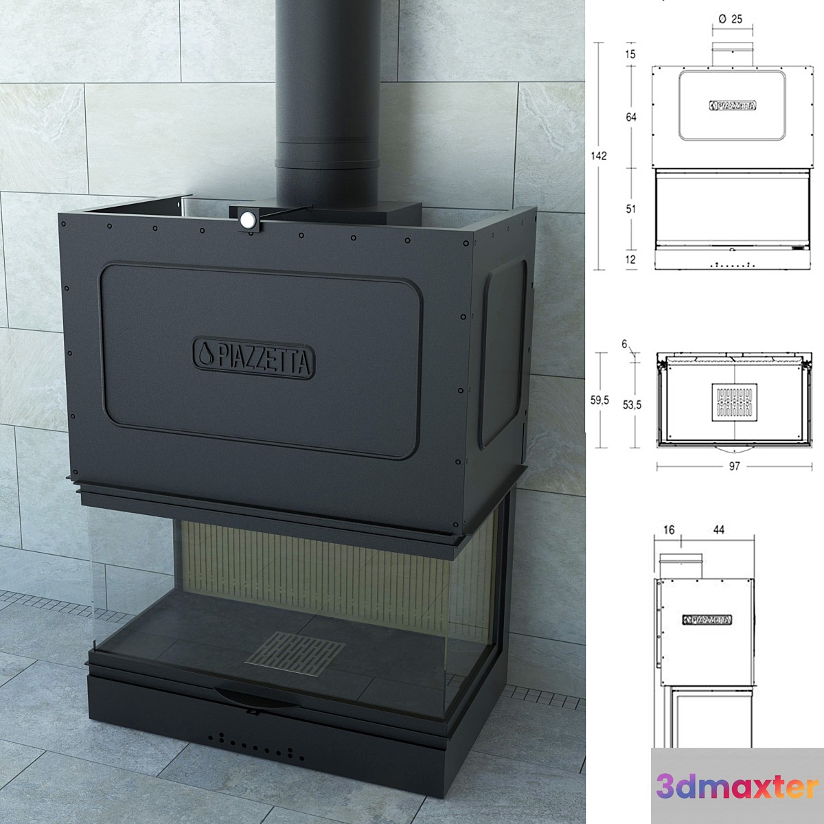 Piazzetta MA 271 SL 3D Max