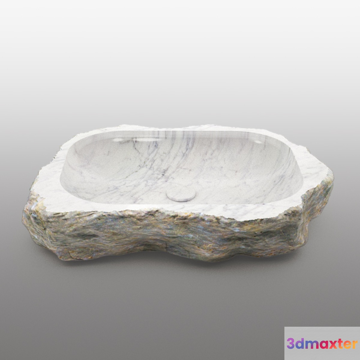 stone sink rakovina_stone - No.2 3D Max