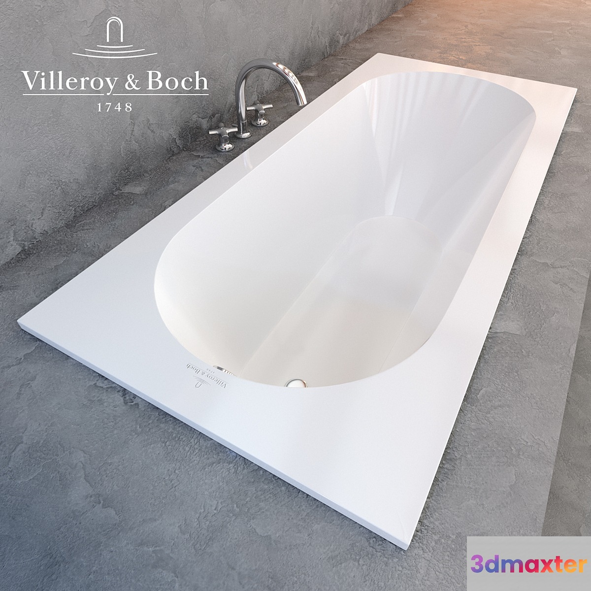 Oberon bathroom mixer LaFleur classique. Villeroy & Boch 3D Max
