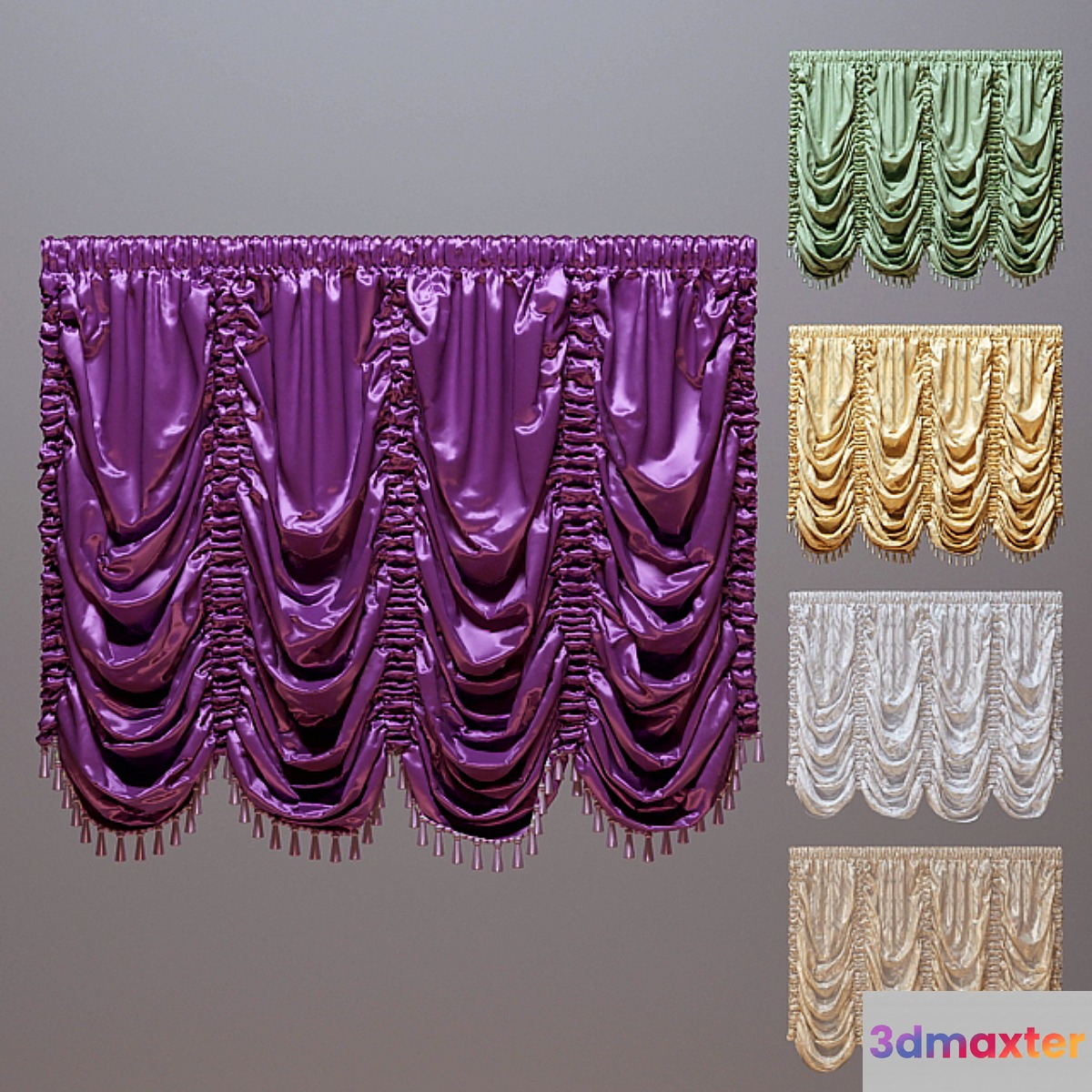 French curtains - No.3 3D Max