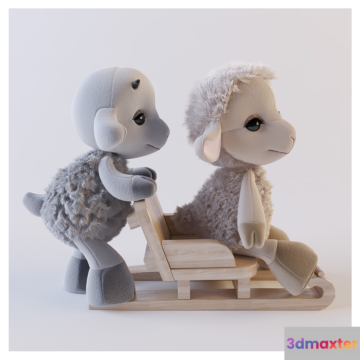 Sheep and goat 3D Max
