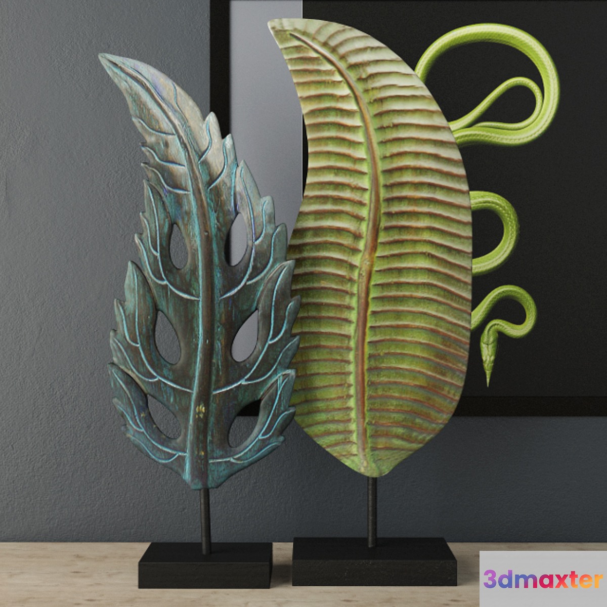 Albesia Wood Leaf Decoration