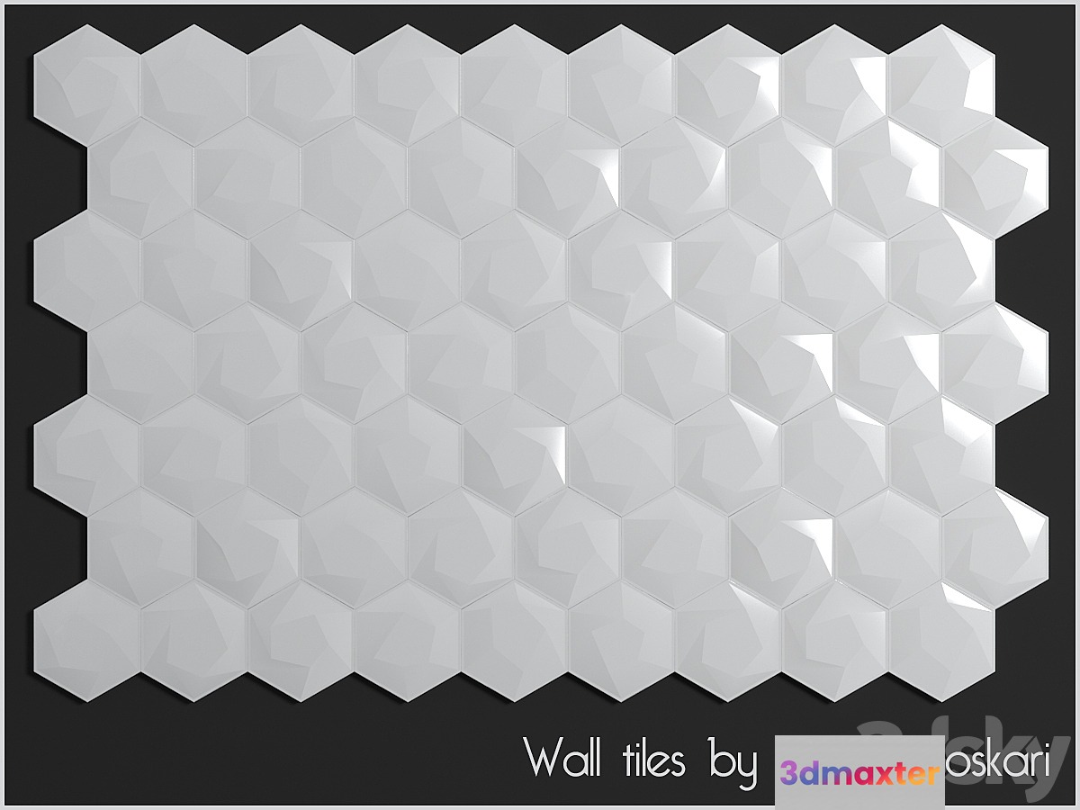 Wall tiles by Maija Puoskari 3D Max