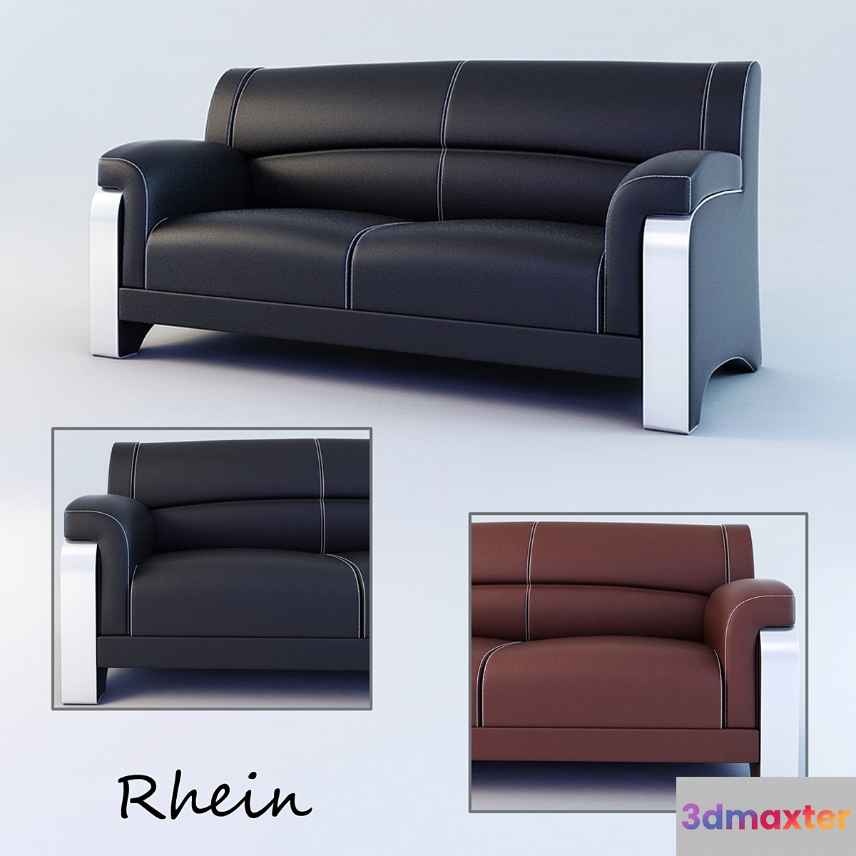 Office sofa Rhein - No.2 3D Max