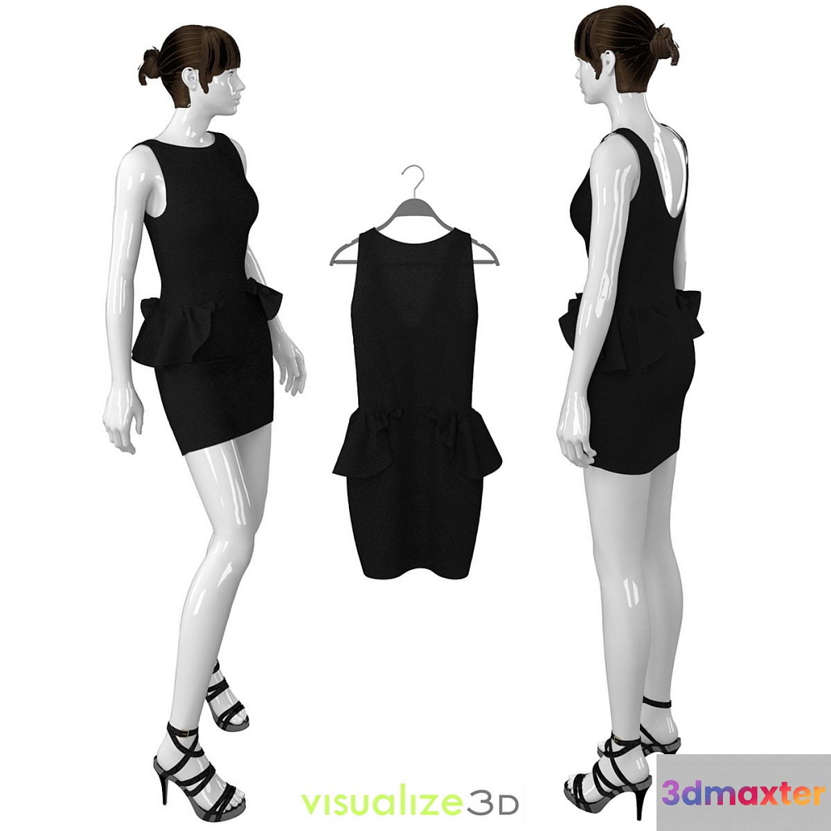 Mannequin with black dress