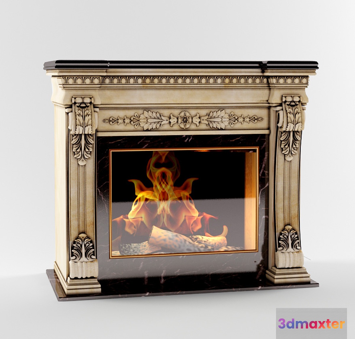 Fireplace in classic style