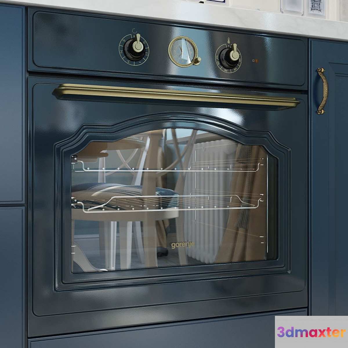 Built in electric oven Gorenje BO53CLI BO53CLB 3D Max