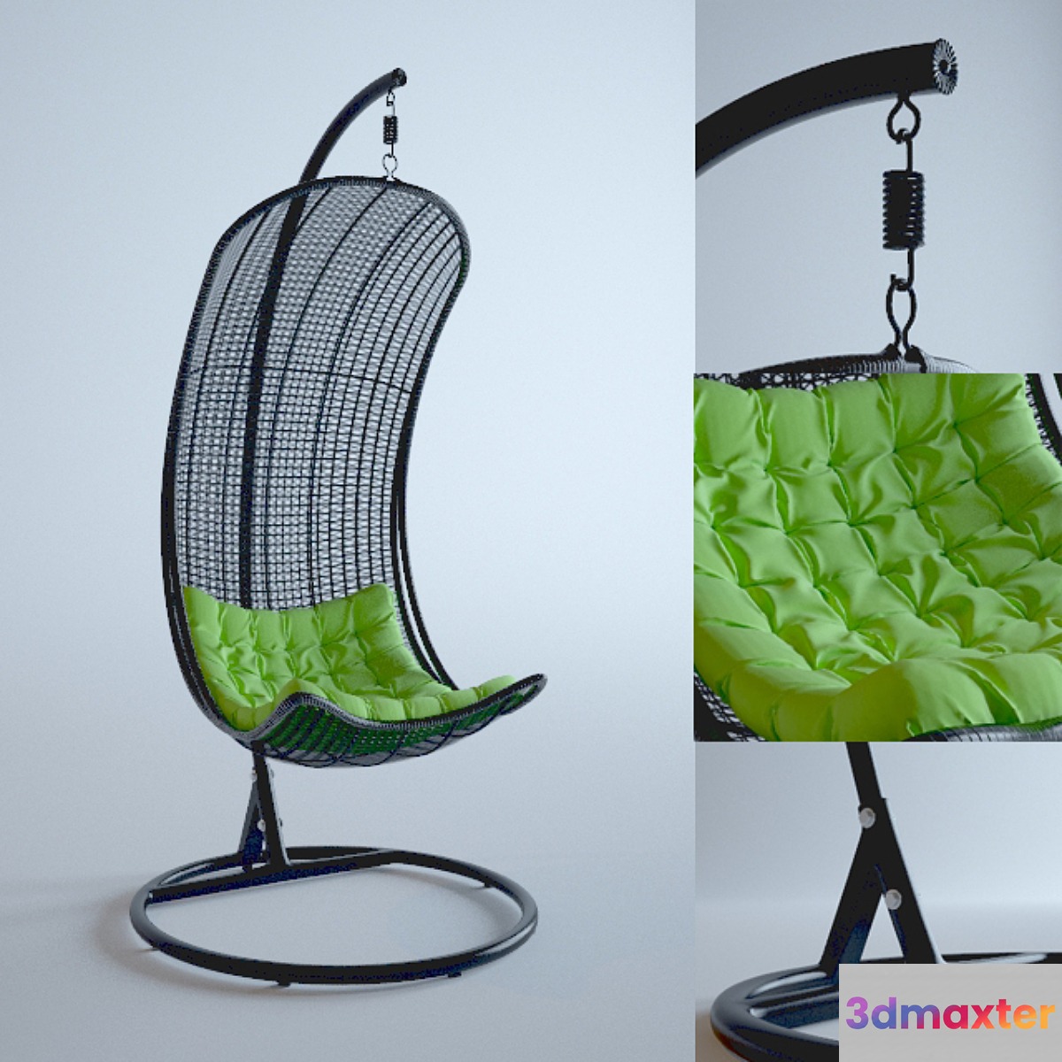 Seat suspension AAVA with Stand 3D Max