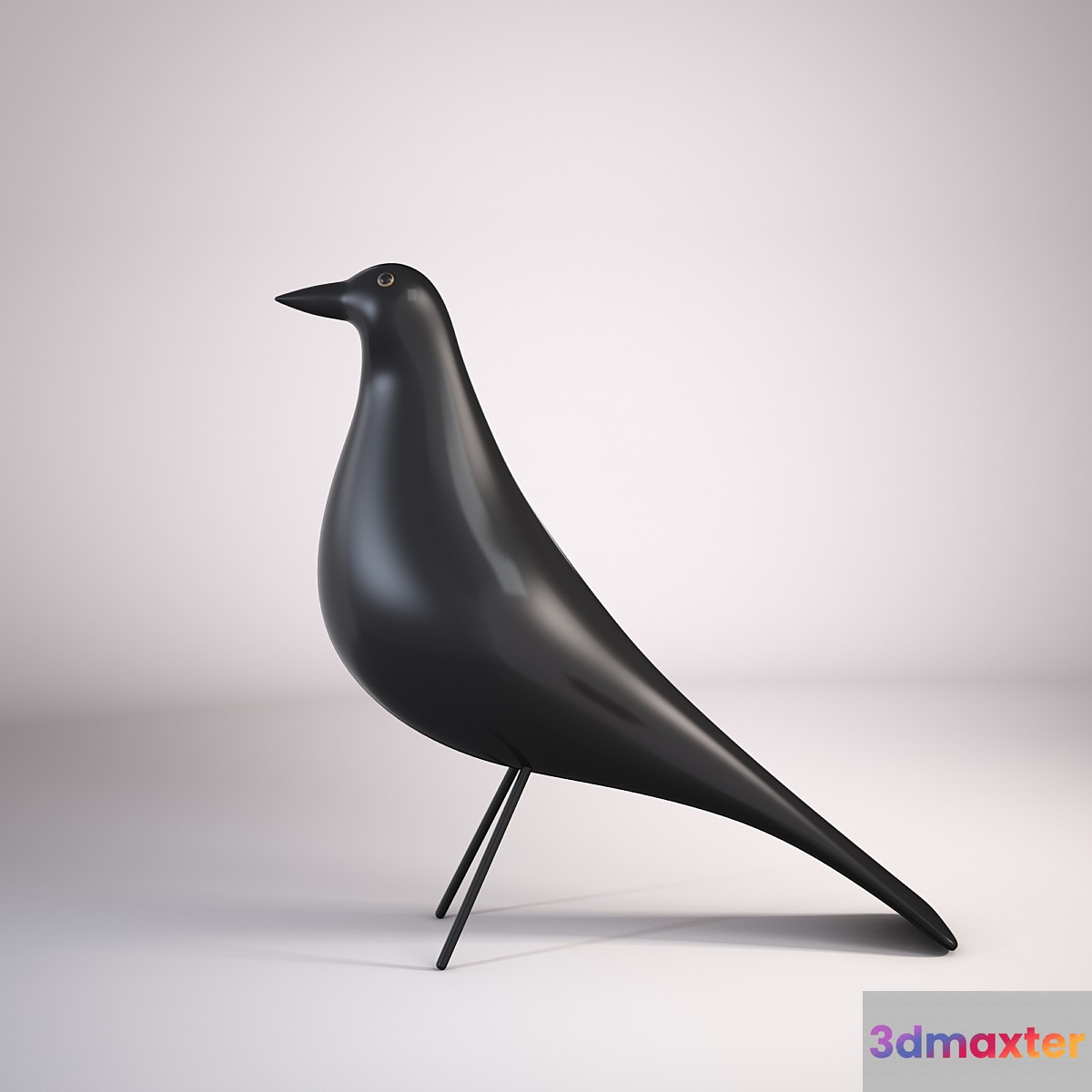 EAMES_black_wooden_bird 3D Max