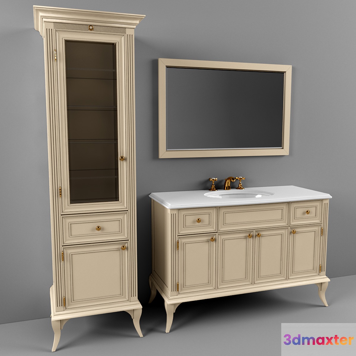 Bathroom Furniture 3D Max