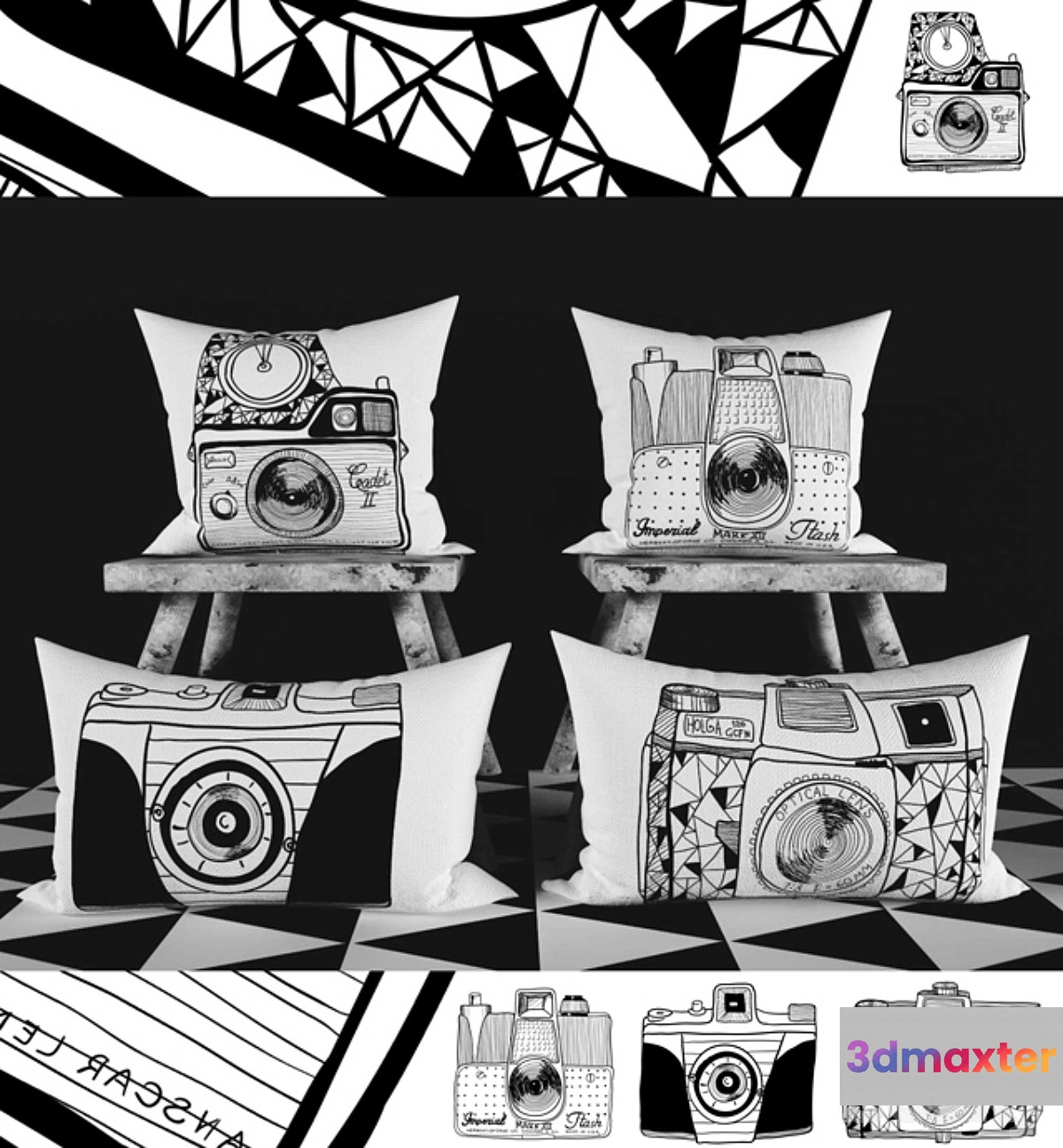 Pillows Naked Lunge (Cameras)