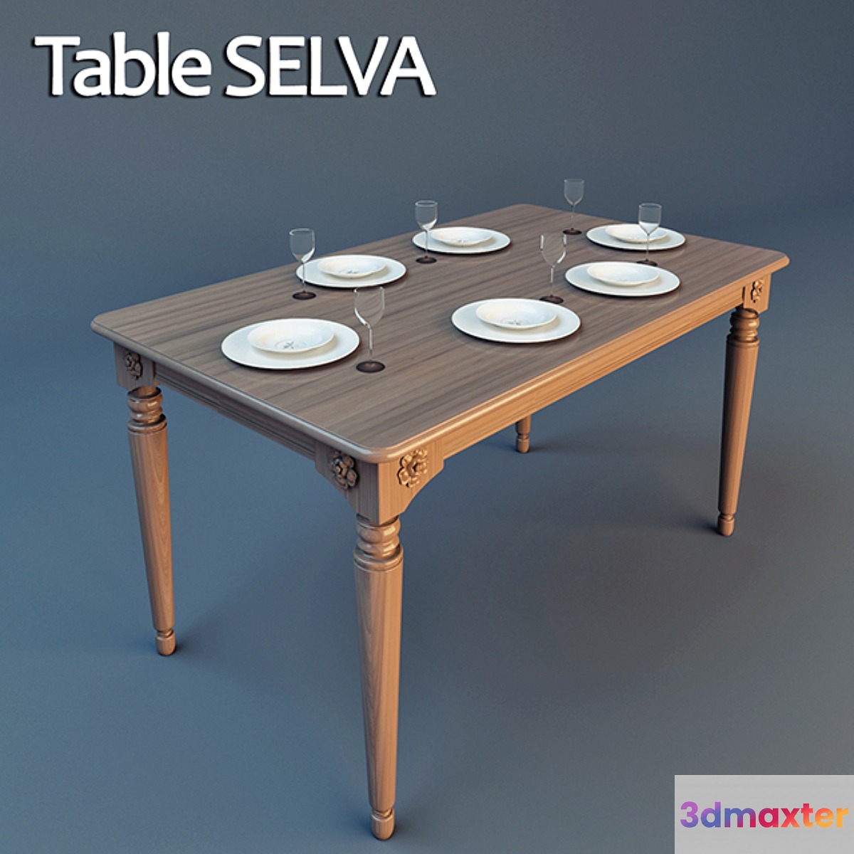 Dining table - No.2 3D Max