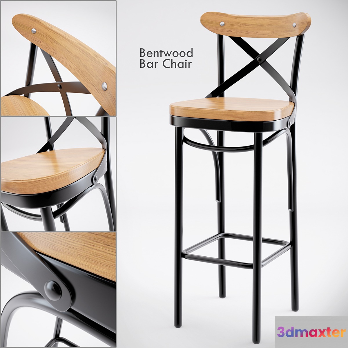 Dark Metal Bar Chair