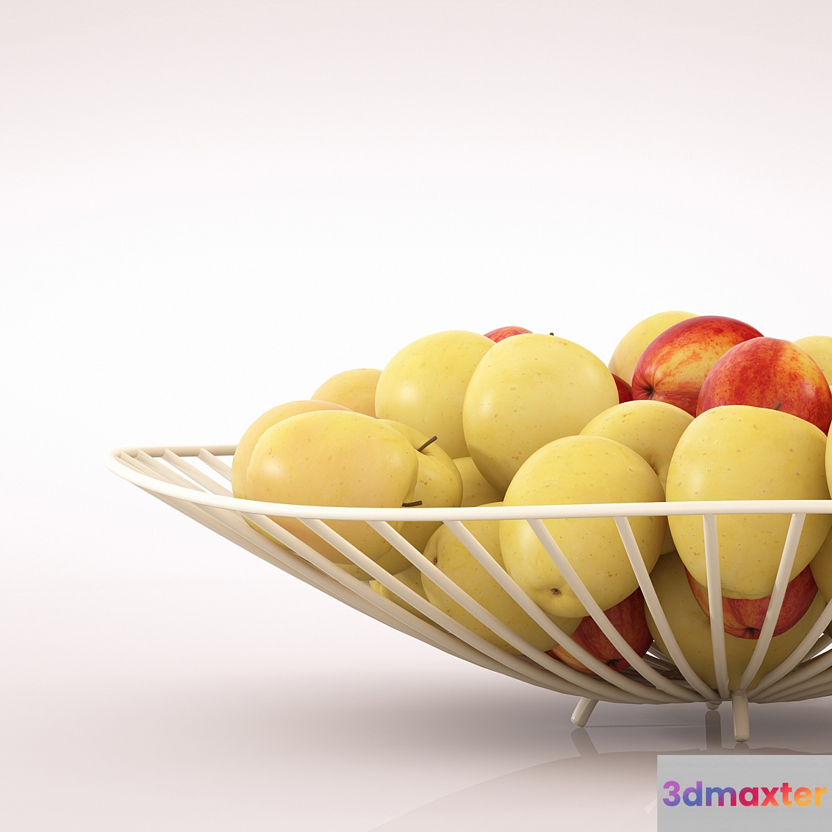 vase with apples