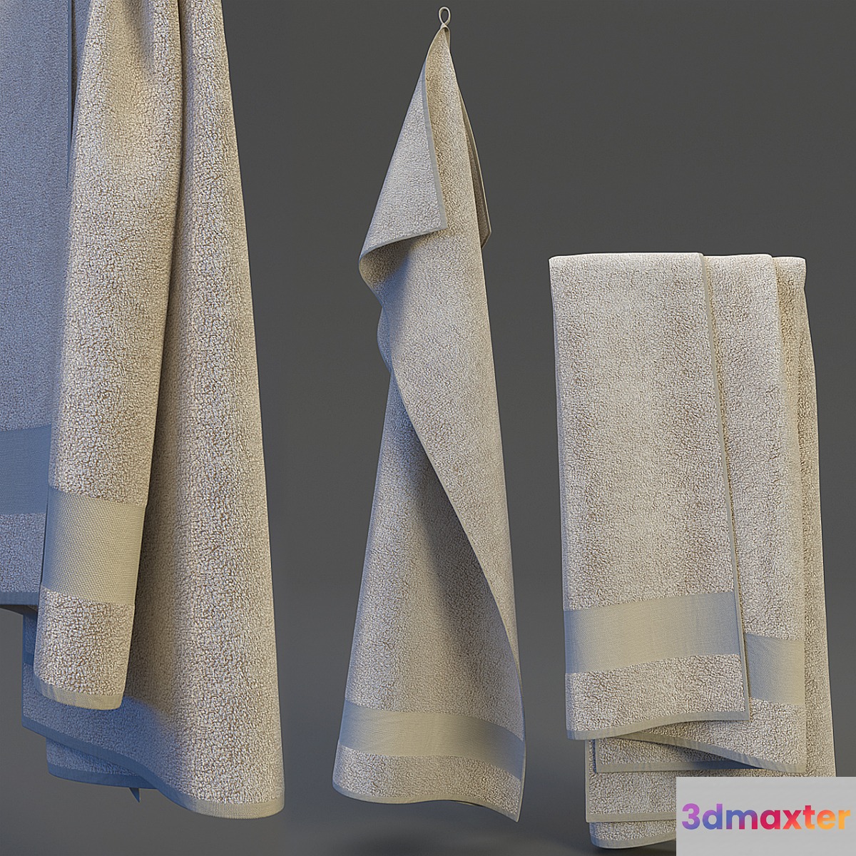 Towel hanging 3D Max