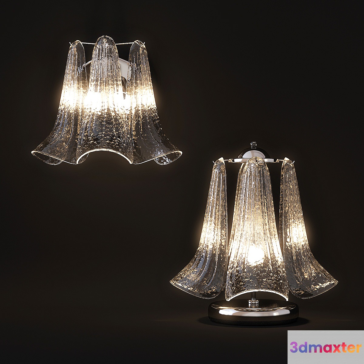 Novaresi Tulipani Wall lamp and Table lamp