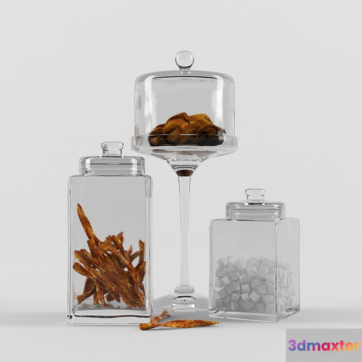 Decorative vases 3D Max