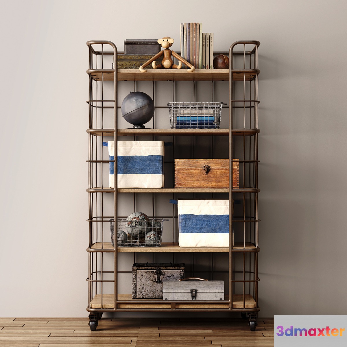 RH _ Industrial baker's storage rack - large 3D Max