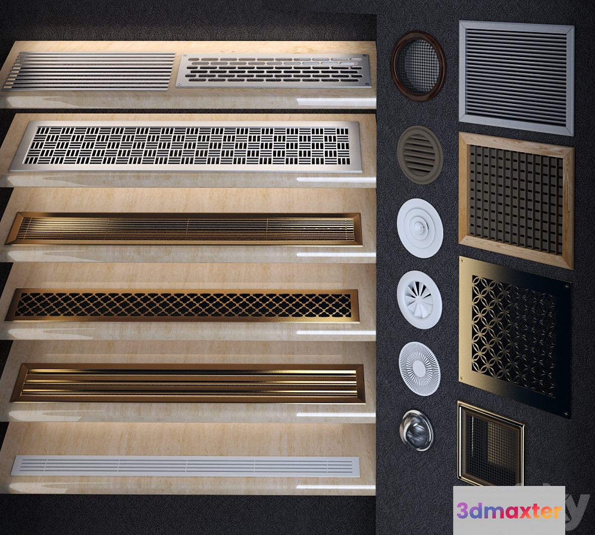 Ventilation grilles and diffusers
