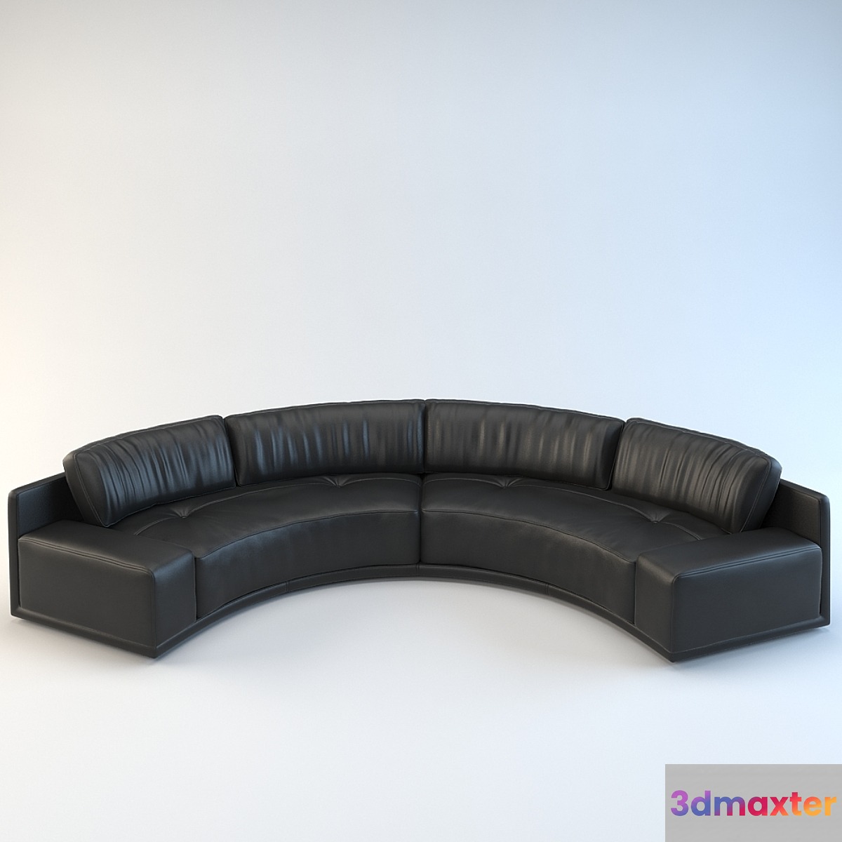 Semicircular sofa 3D Max