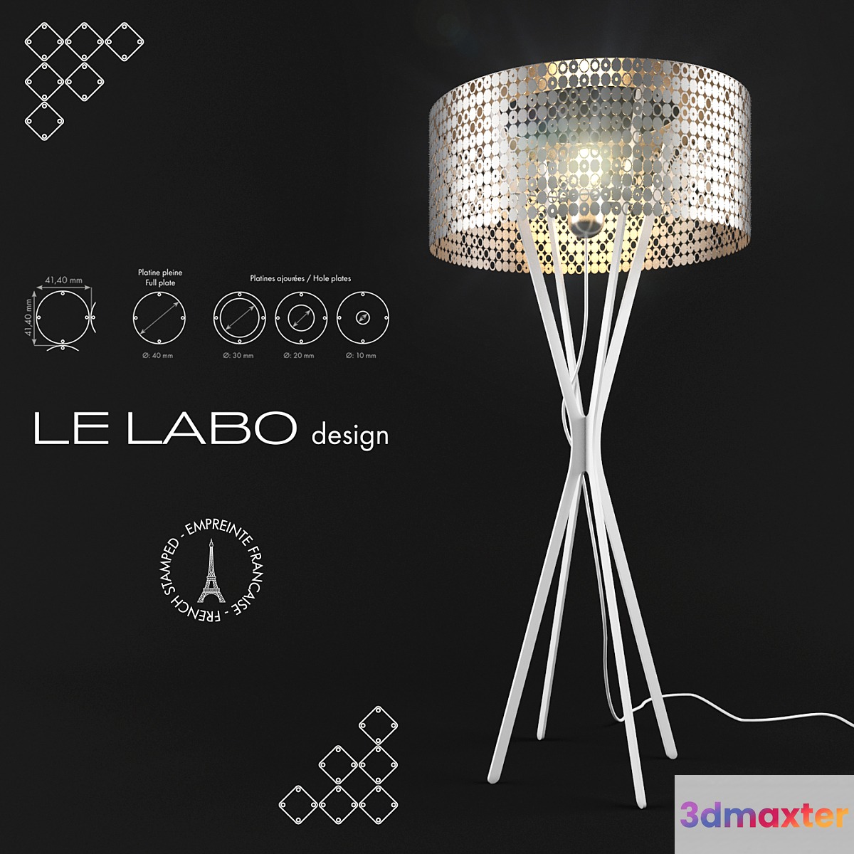 Lampadaire Miss Bubble XXL by Le Labo Design
