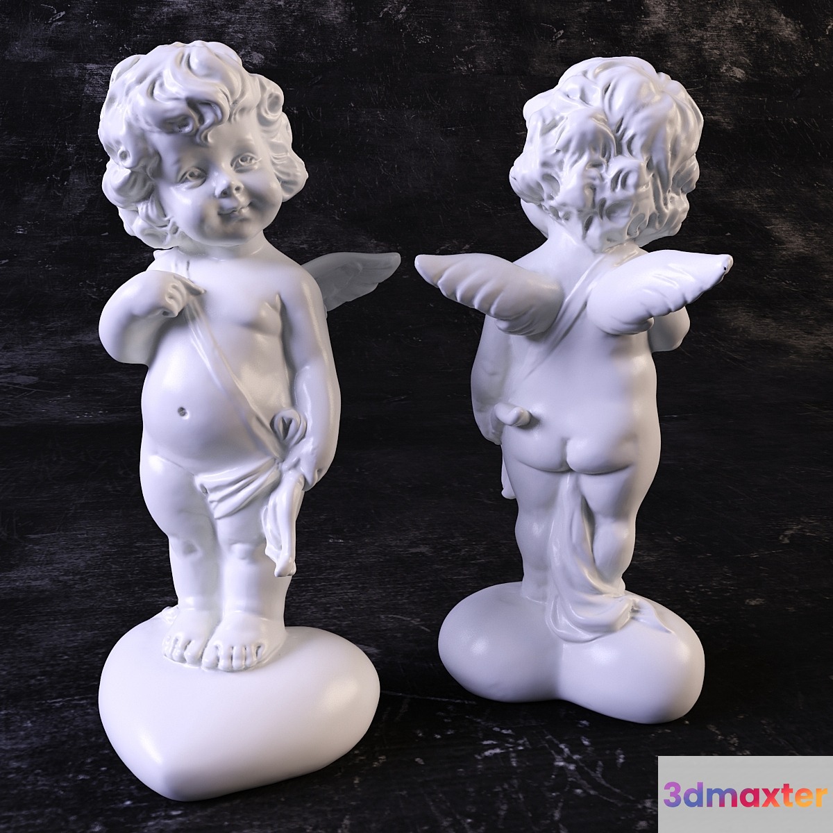 Figurine Angel Cupid -3 3D Max